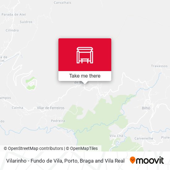 Vilarinho - Fundo de Vila map