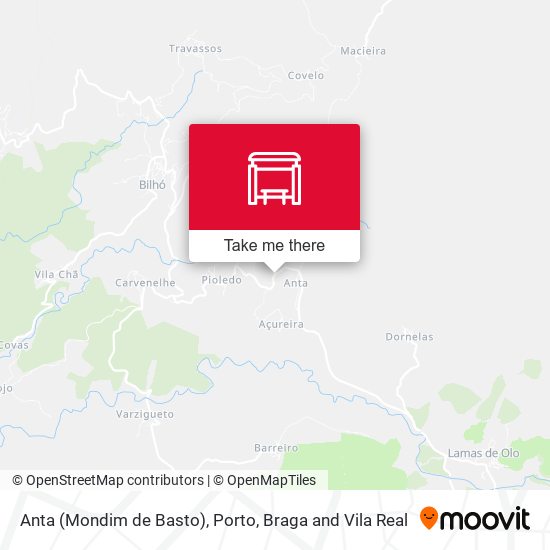 Anta (Mondim de Basto) mapa