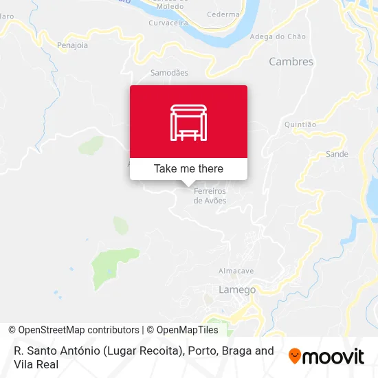 R. Santo António (Lugar Recoita) map