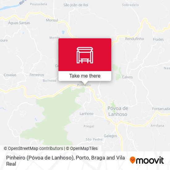 Pinheiro (Póvoa de Lanhoso) mapa