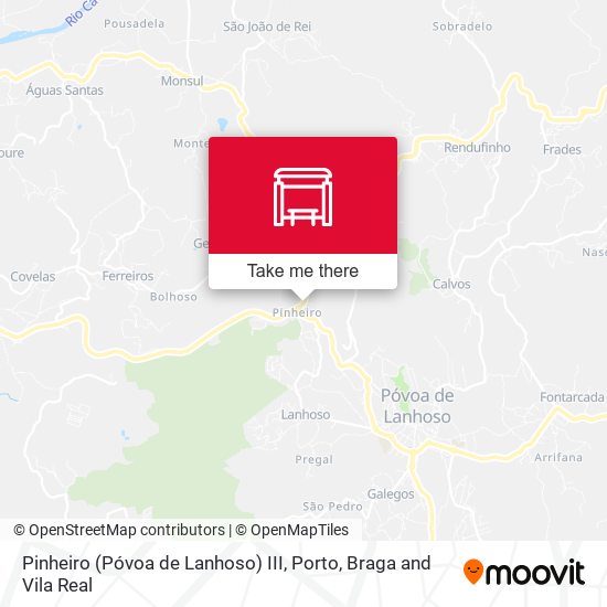 Pinheiro (Póvoa de Lanhoso) III map