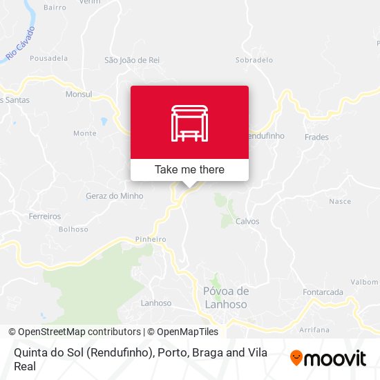 Quinta do Sol (Rendufinho) map