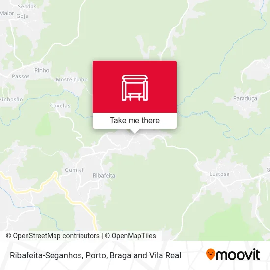 Ribafeita-Seganhos map