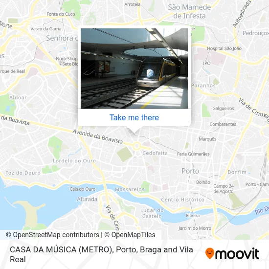 CASA DA MÚSICA (METRO) map