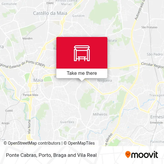 Ponte Cabras map
