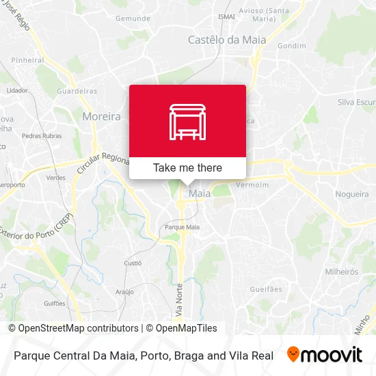 Parque Central Da Maia map