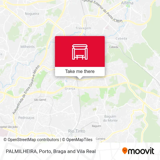 PALMILHEIRA map