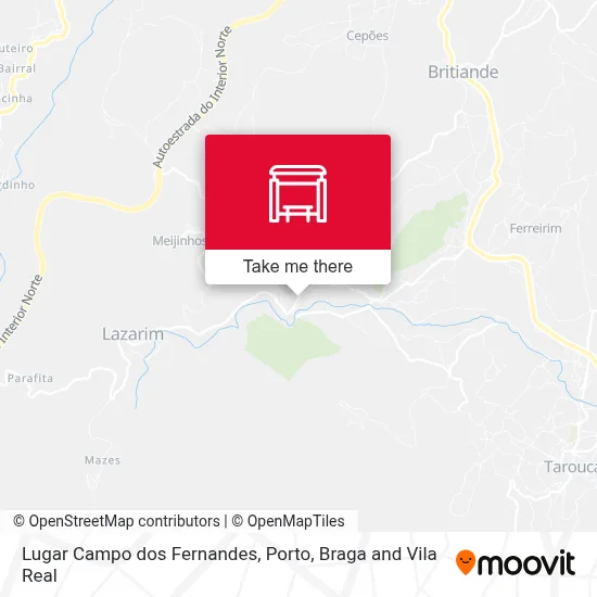 Lugar Campo dos Fernandes map