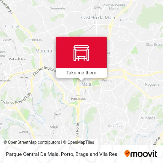Parque Central Da Maia map