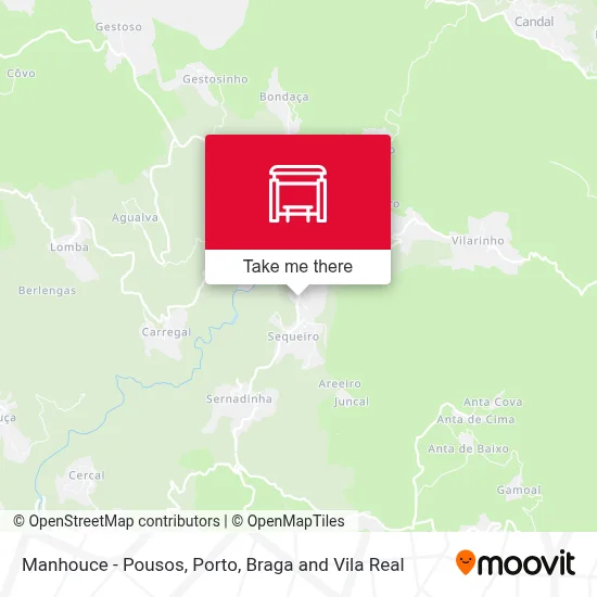 Manhouce - Pousos map