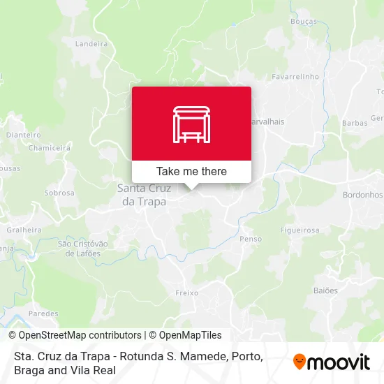 Sta. Cruz da Trapa - Rotunda S. Mamede map