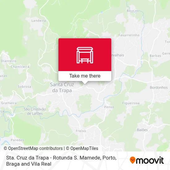 Sta. Cruz da Trapa - Rotunda S. Mamede map
