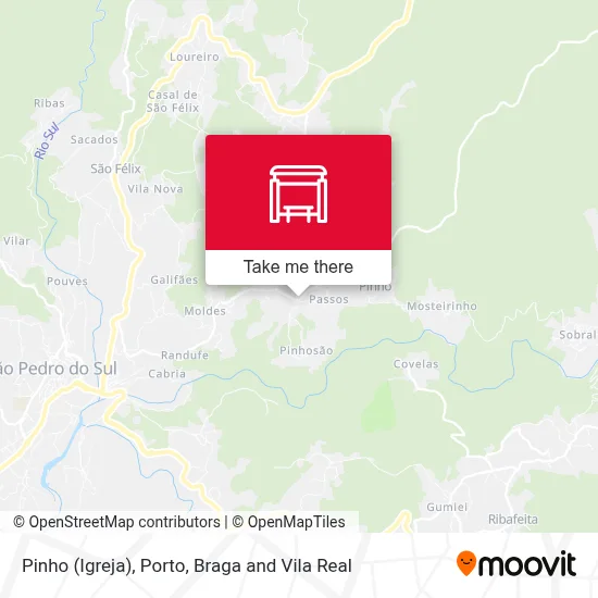 Pinho (Igreja) map