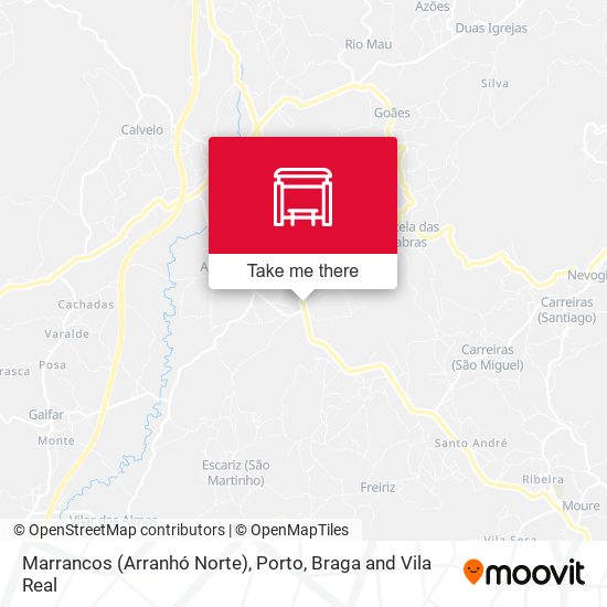 Marrancos (Arranhó Norte) mapa