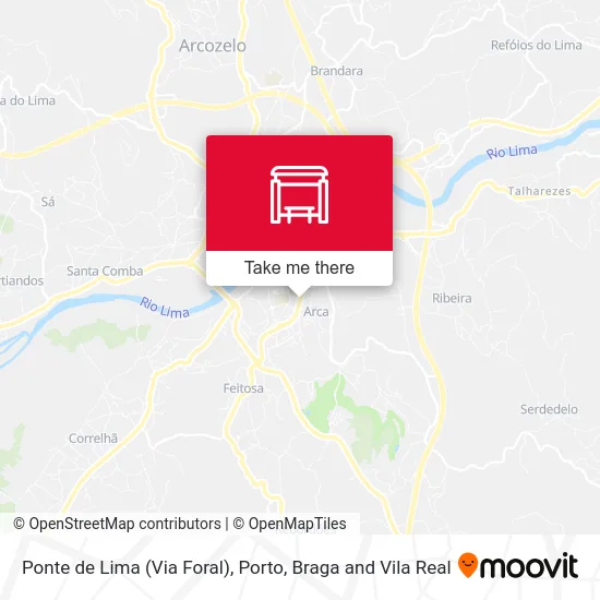 Ponte de Lima (Via Foral) map