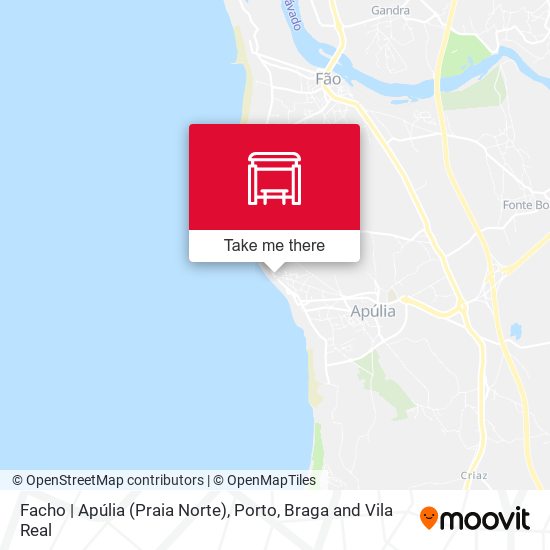Facho | Apúlia (Praia Norte) map