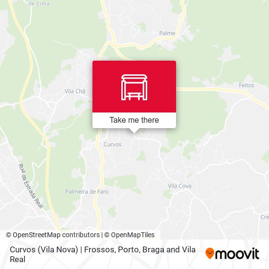 Curvos (Vila Nova) | Frossos mapa