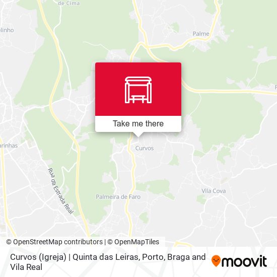 Curvos (Igreja) | Quinta das Leiras mapa