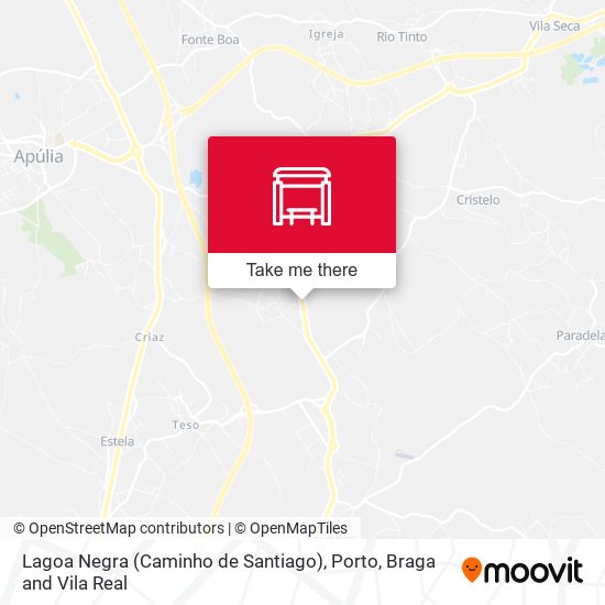 Lagoa Negra (Caminho de Santiago) map