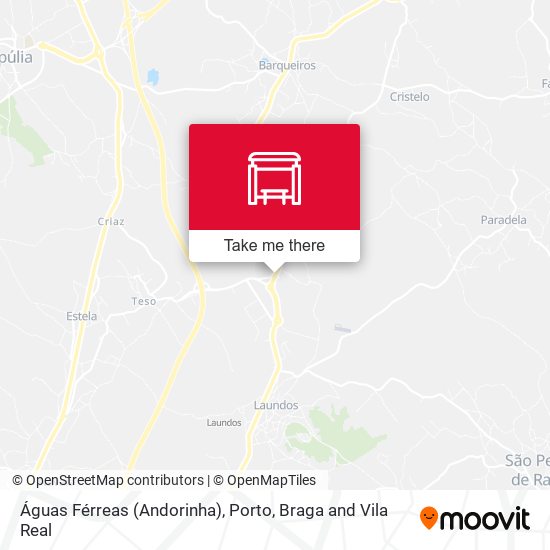 Águas Férreas (Andorinha) map