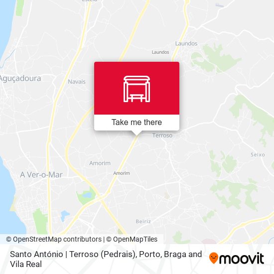 Santo António | Terroso (Pedrais) mapa