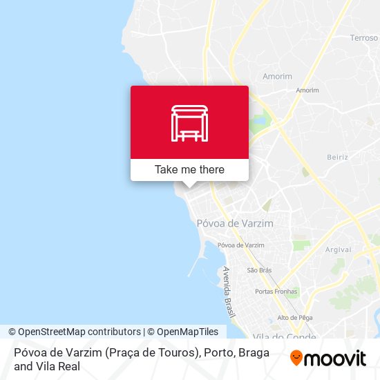 Póvoa de Varzim (Praça de Touros) map
