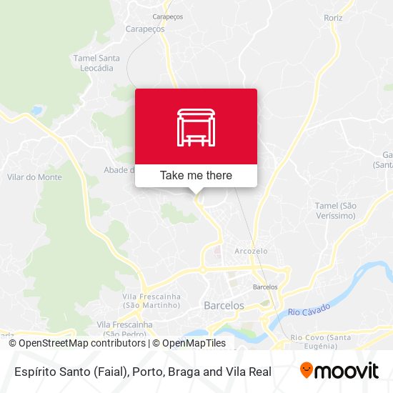 Espírito Santo (Faial) mapa