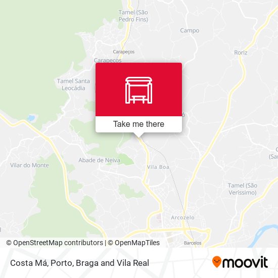 Costa Má mapa