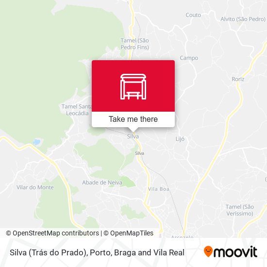 Silva (Trás do Prado) mapa