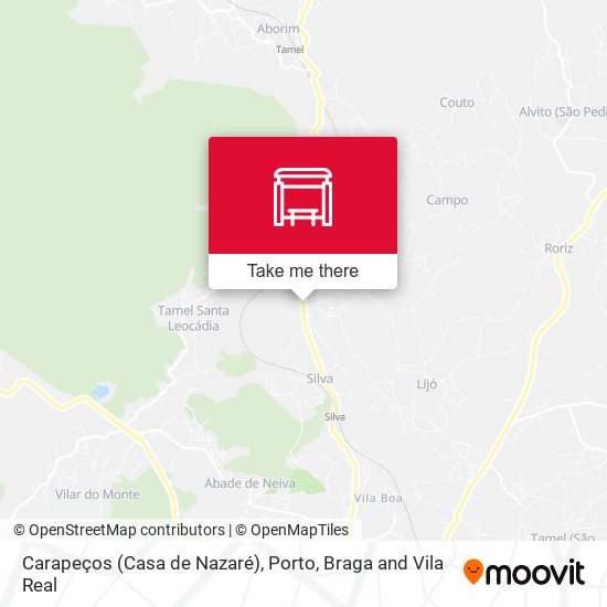 Carapeços (Casa de Nazaré) map