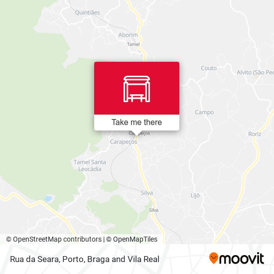 Rua da Seara map