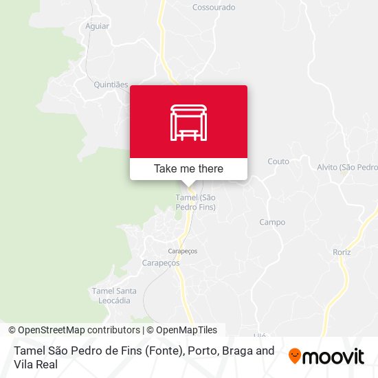 Tamel São Pedro de Fins (Fonte) map