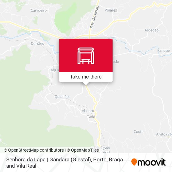 Senhora da Lapa | Gândara (Giestal) mapa