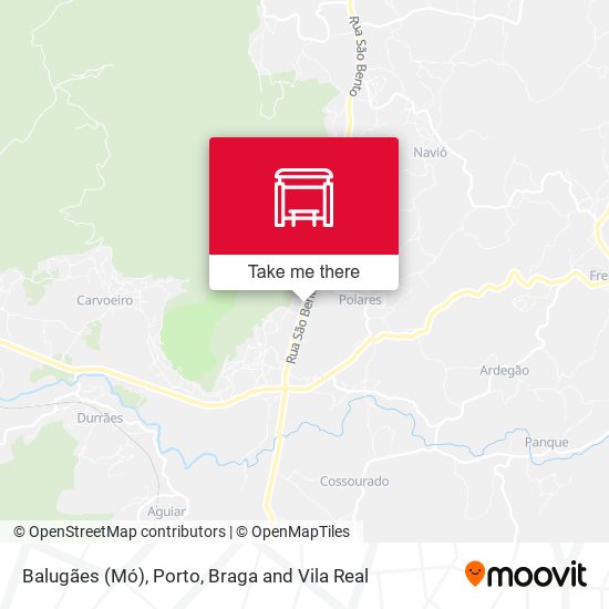 Balugães (Mó) mapa