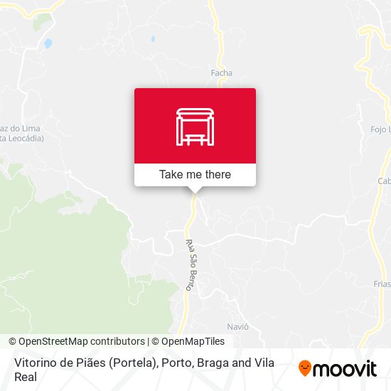 Vitorino de Piães (Portela) map