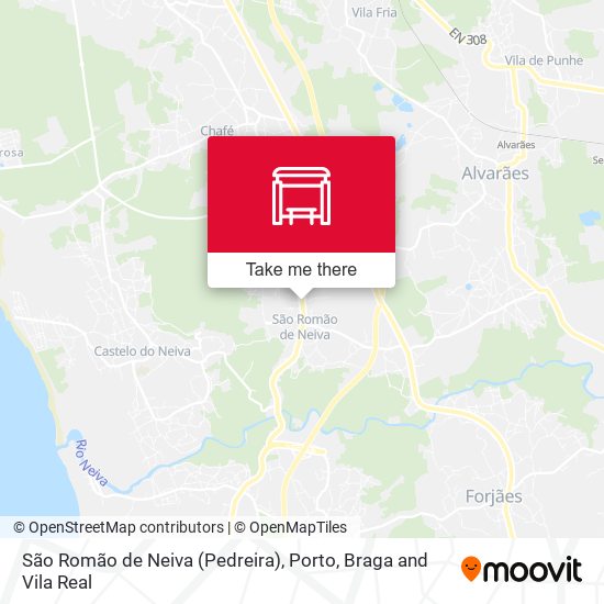 São Romão de Neiva (Pedreira) map