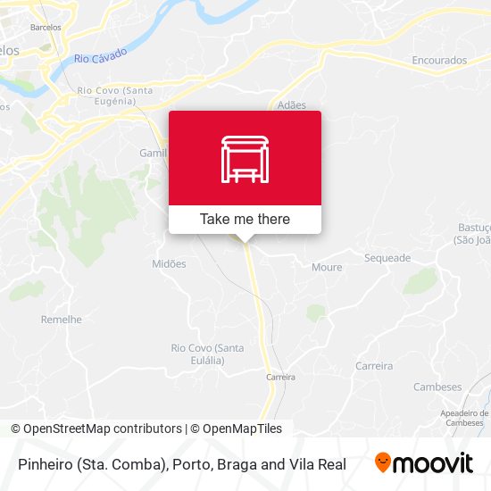 Pinheiro (Sta. Comba) mapa