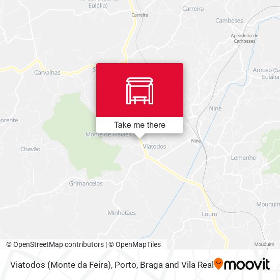 Viatodos (Monte da Feira) mapa