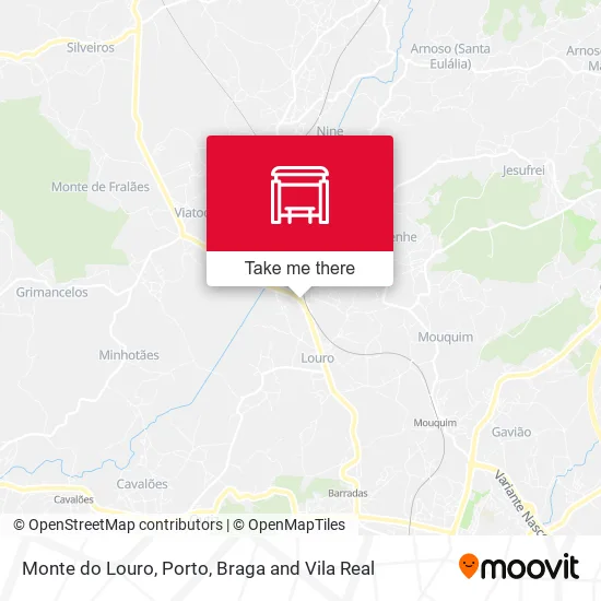 Monte do Louro map