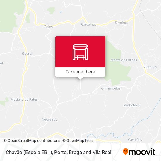 Chavão (Escola EB1) mapa