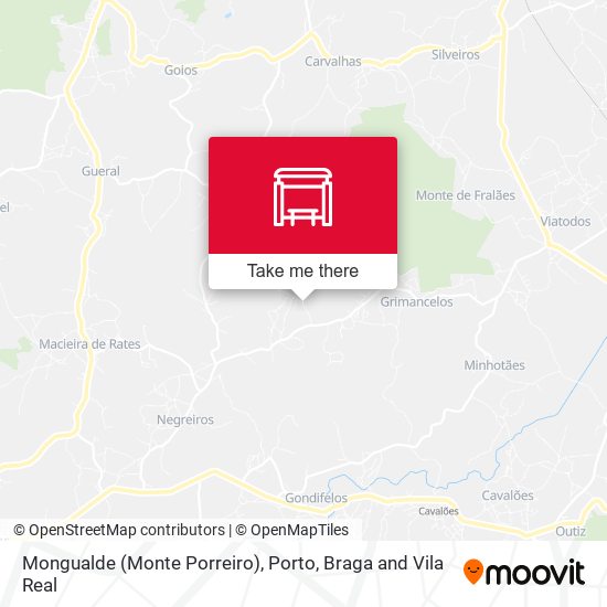 Mongualde (Monte Porreiro) map