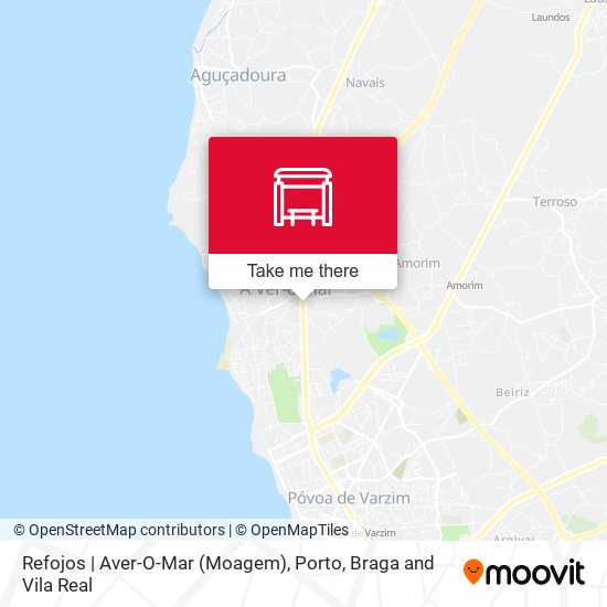 Refojos | Aver-O-Mar (Moagem) map