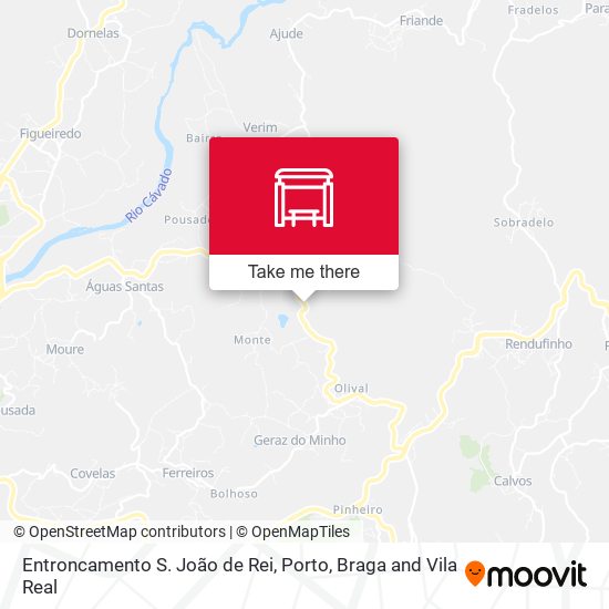 Entroncamento S. João de Rei mapa