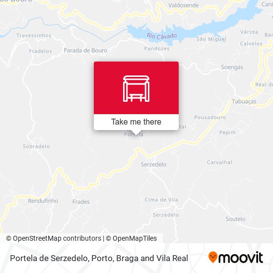 Portela de Serzedelo mapa