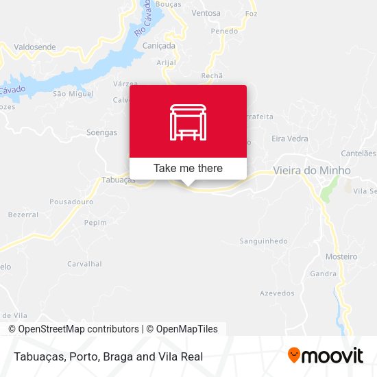 Tabuaças mapa