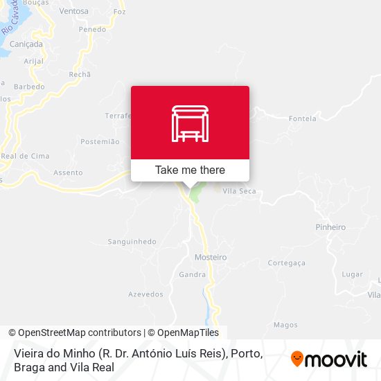 Vieira do Minho (R. Dr. António Luís Reis) map