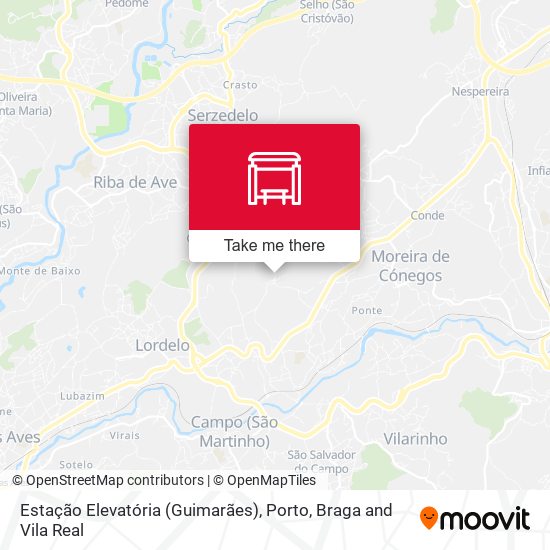 Estação Elevatória (Guimarães) mapa