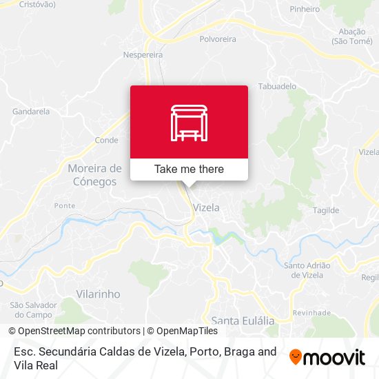 Esc. Secundária Caldas de Vizela mapa