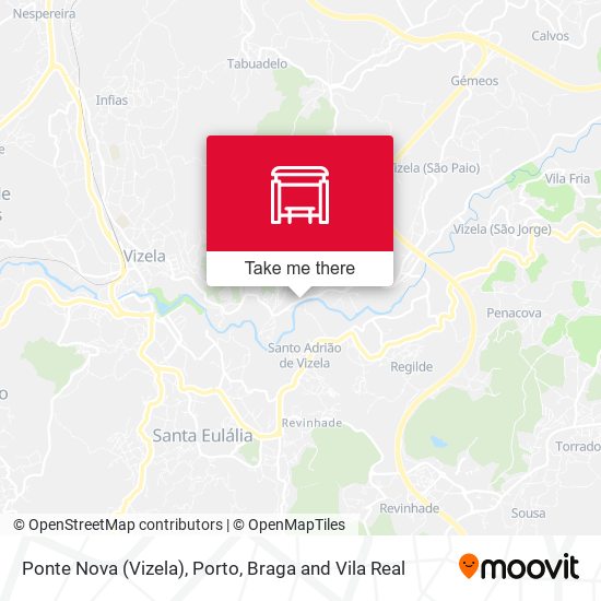 Ponte Nova (Vizela) mapa