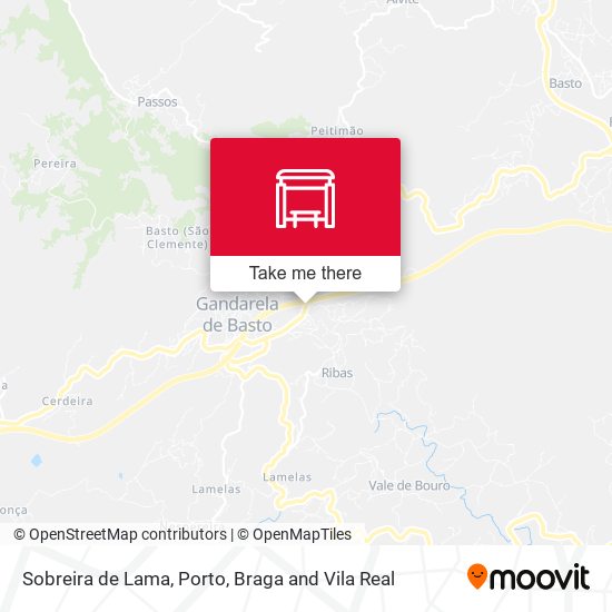 Sobreira de Lama map